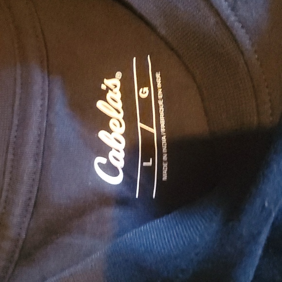 Men's Cabelas Short Sleeve Logo T-Shirt. Black. Size Large. New With Tag - Picture 5 of 5